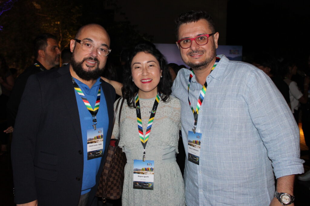 Kadu, da África do Sul, com Mayra Iguchi, da HIP Hotels, e Ederval Carbonaro, da África by Design Kadu, da África do Sul, com Mayra Iguchi, da HIP Hotels, e Ederval Carbonaro, da África by Design