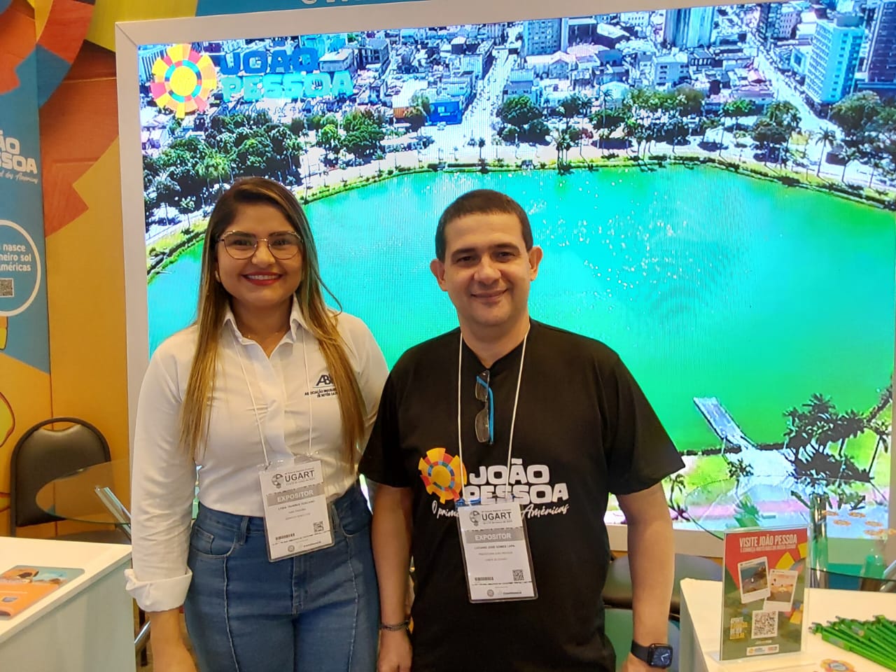 Lygia Tavares da ABIH Paraiba e Luciano Gomes da Prefeitura de João Pessoa Lygia Tavares da ABIH Paraiba e Luciano Gomes da Prefeitura de João Pessoa