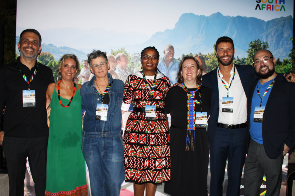 Marcelo Marques, Tatiana Isler, Milly Lacombe, Tinyiko Kumalo, Anri Swart, Diogo Caldeira e Cássio Lucas, do Turismo da África do Sul