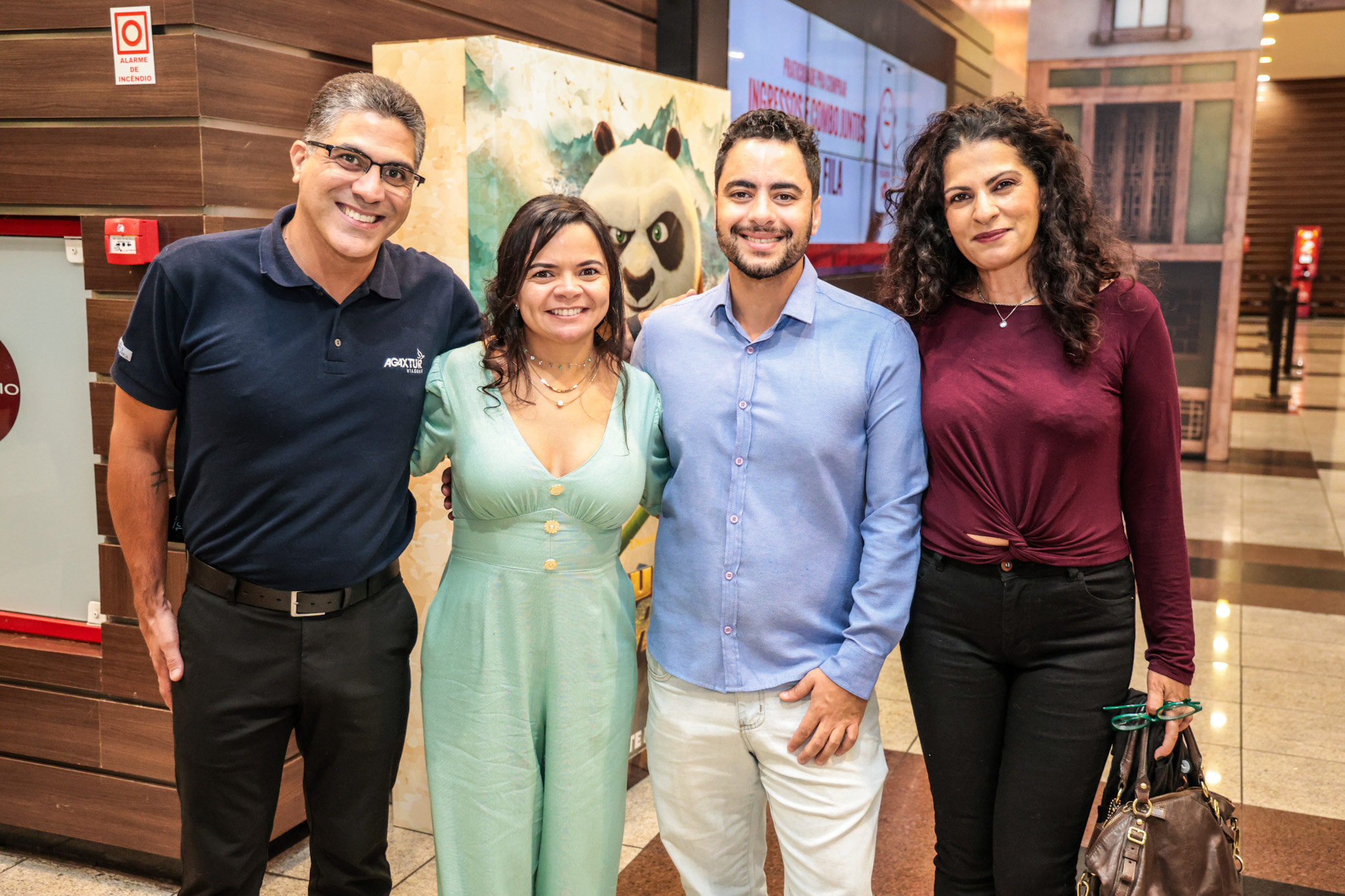 Mateus Cruz, Silvana Oliveira, Renato Torres e Cristiane Alves, da Agaxtur