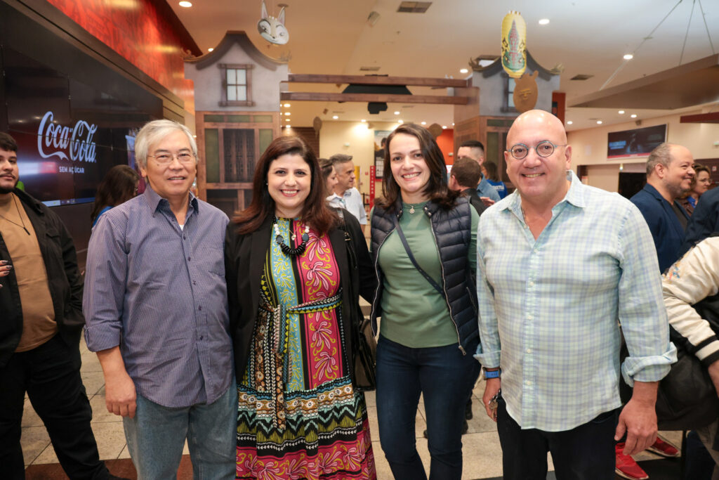 Milton Higupsi, Mariana Rossi, Juliana Polito e Marcelo Leone, da Agaxtur