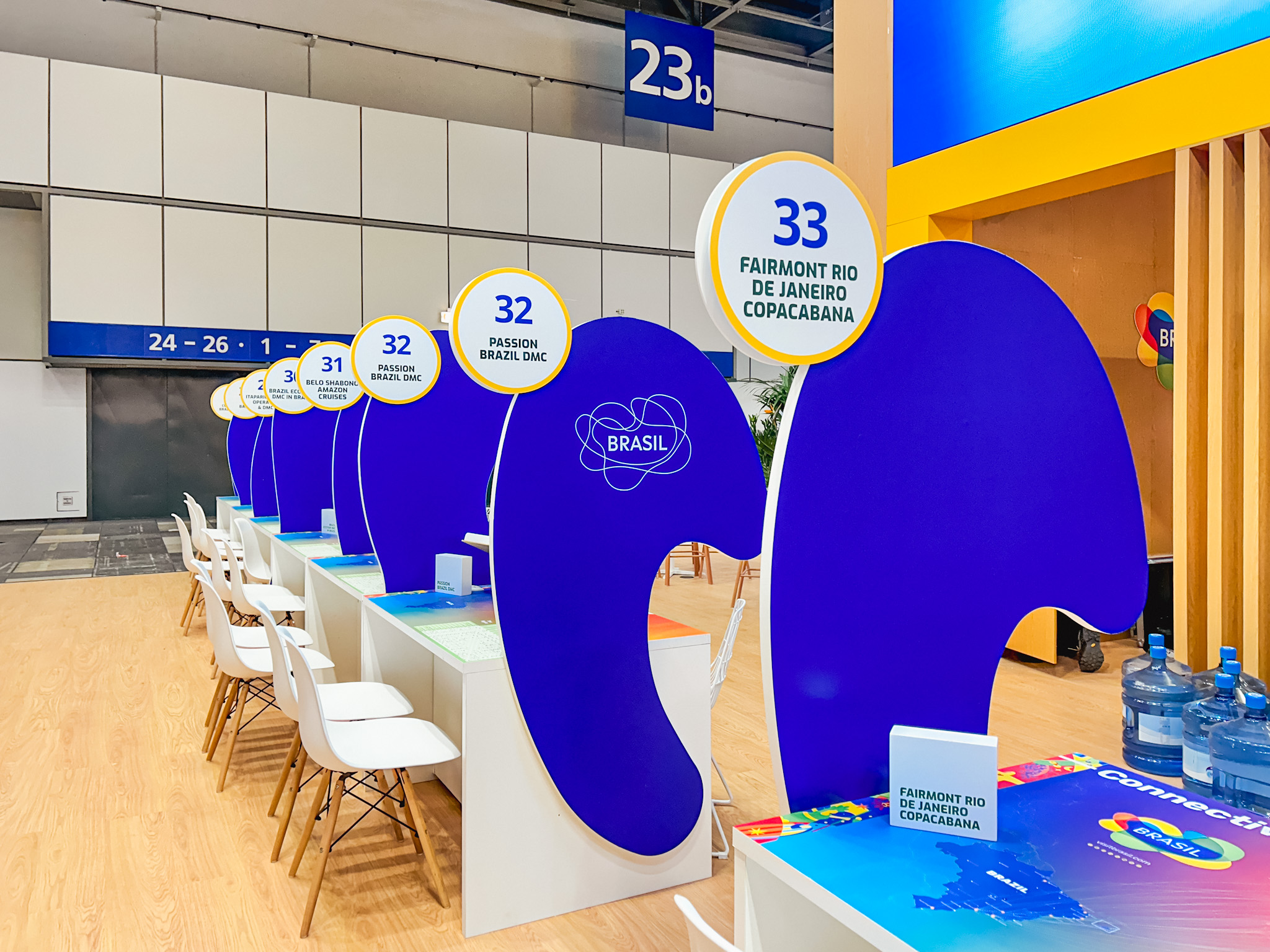 O estande da Embratur, bem como seus coexpositores estão localizado no pavilhão 23 O estande da Embratur, bem como seus coexpositores estão localizado no pavilhão 23