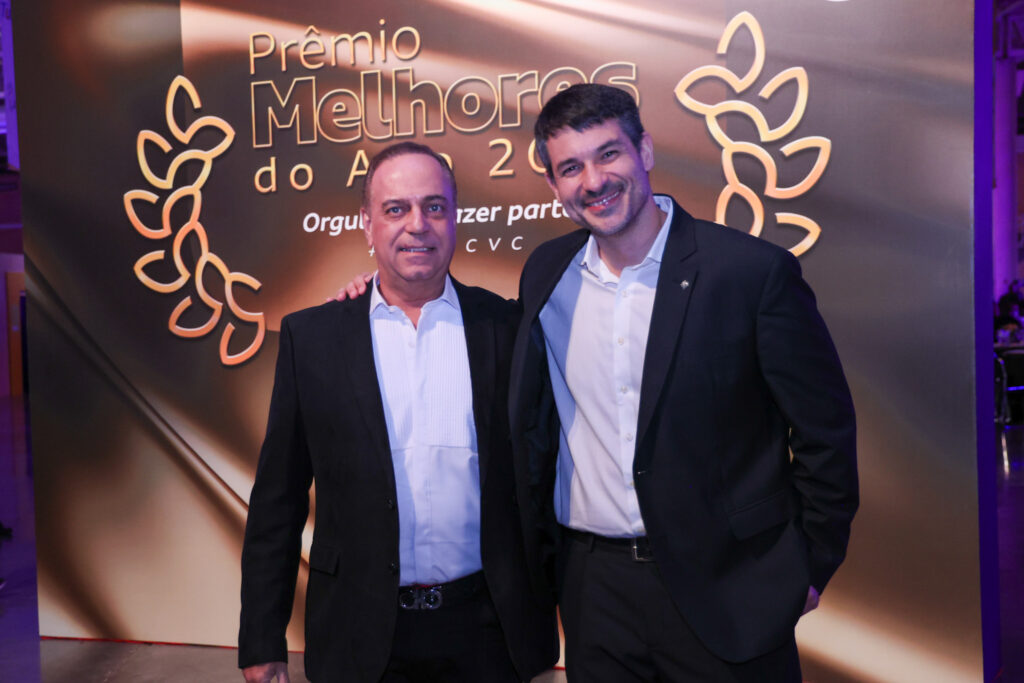 Orlando Palhares, da CVC Corp, e Ignácio Palácios, da MSC Cruzeiros