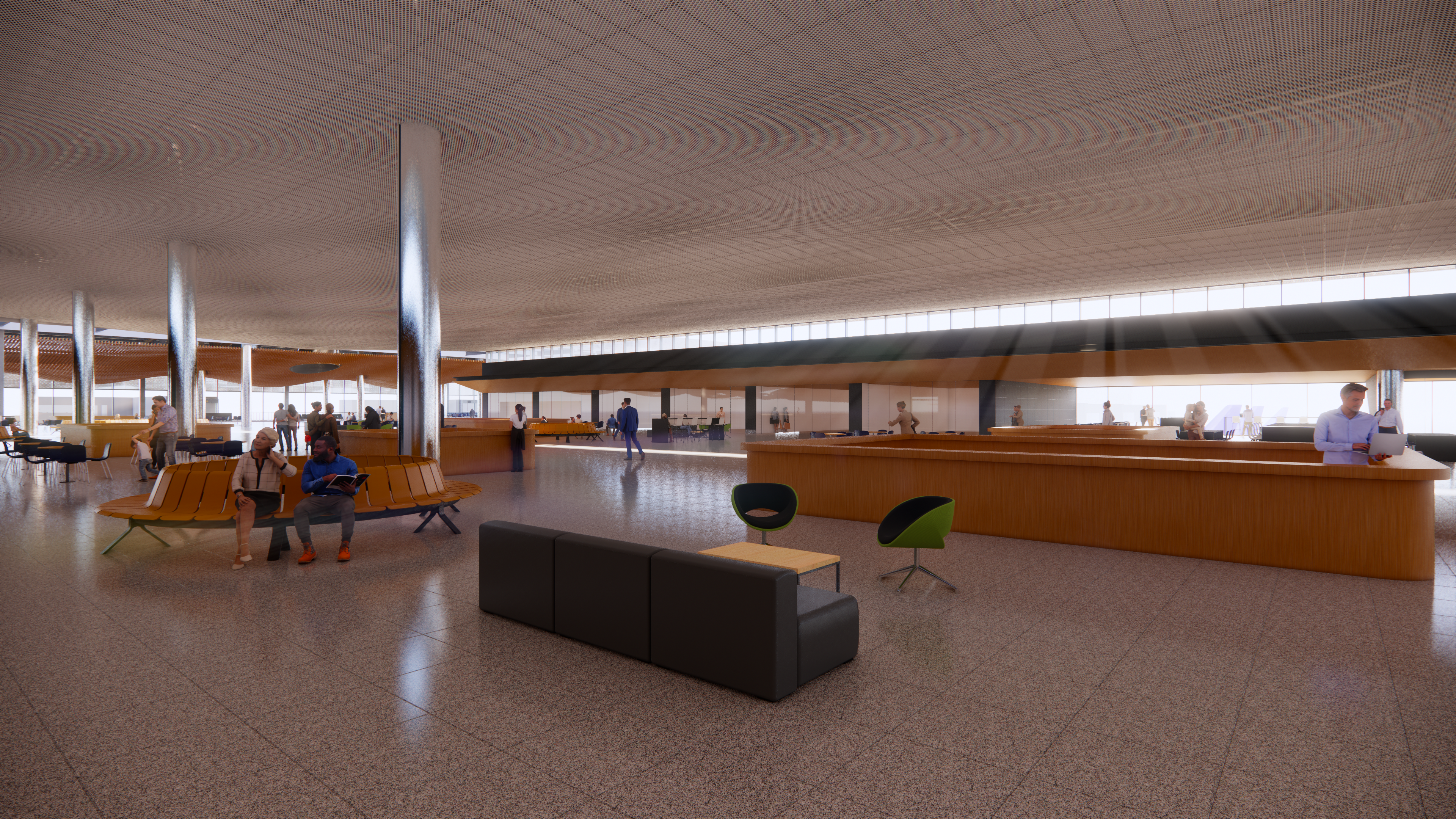 Nova praça comercial do aeroporto de Congonhas Nova praça comercial do aeroporto de Congonhas