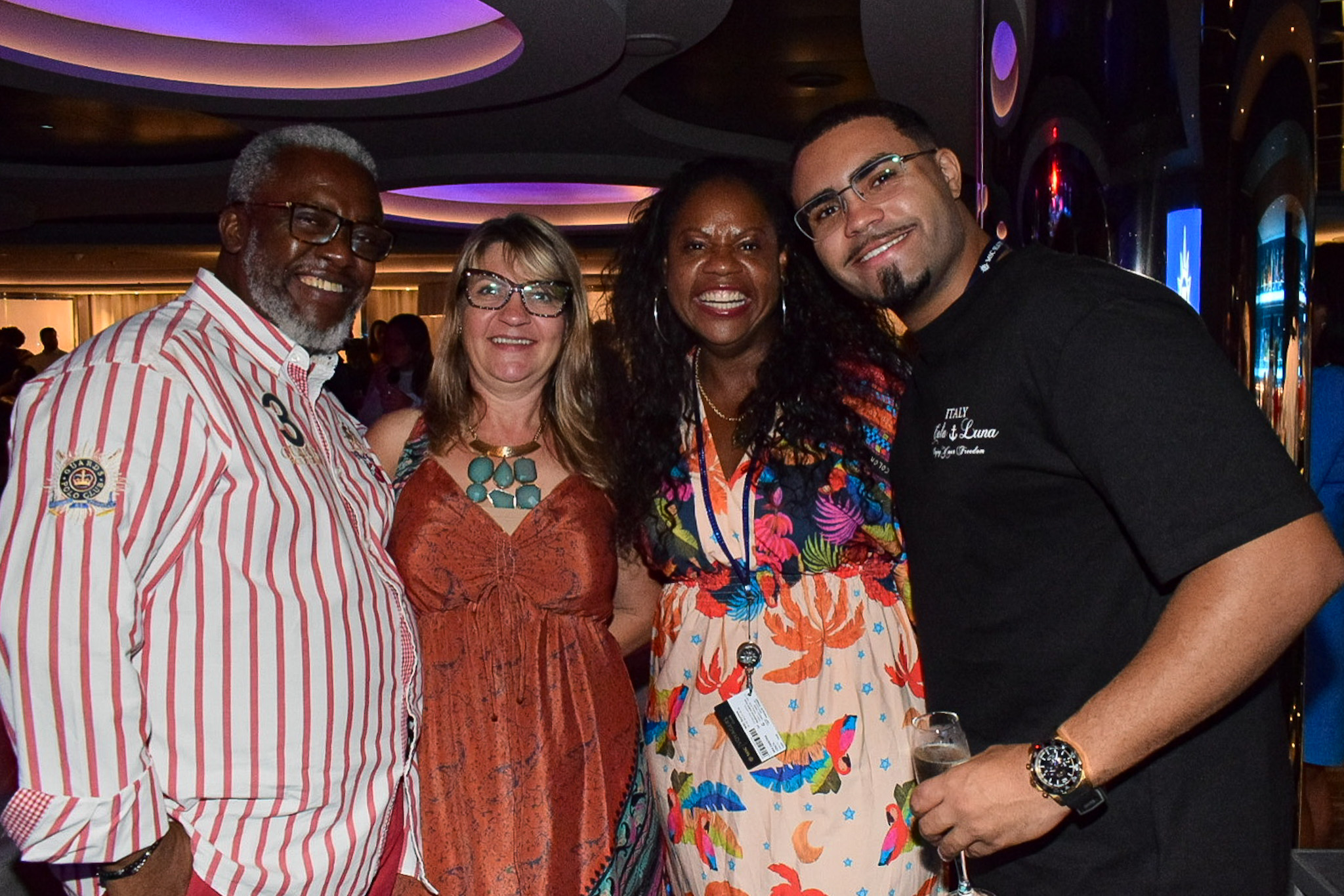 Paulo Bispo e Silvana Toschi, da Ebony Tours; Ana Costa e Gabriel Rosa, da Novapratika turismo Paulo Bispo e Silvana Toschi, da Ebony Tours; Ana Costa e Gabriel Rosa, da Novapratika turismo