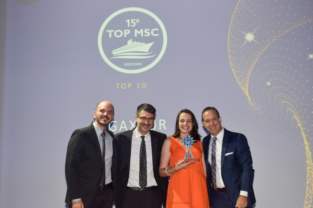 Premiado da empresa Agaxtur, na categoria TOP 10