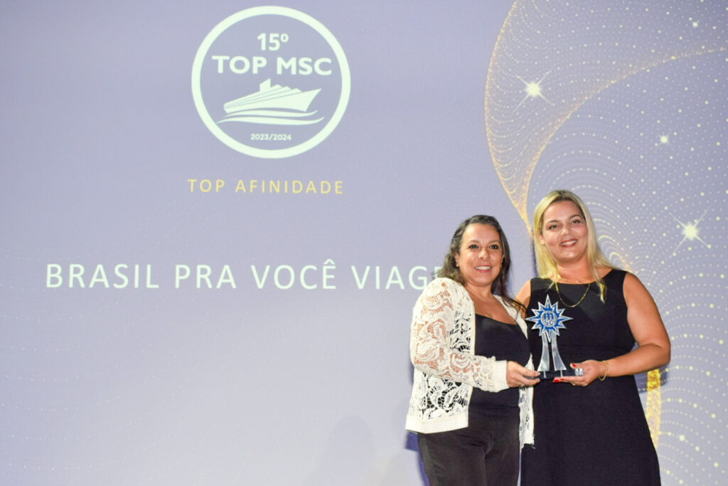 Premiado da empresa Brasil pra Você Viagens, na categoria TOP AFINIDADE