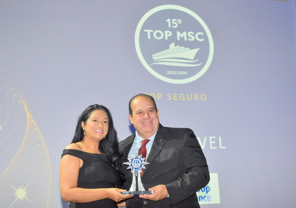 Premiado da empresa Bug Travel, na categoria TOP SEGURO