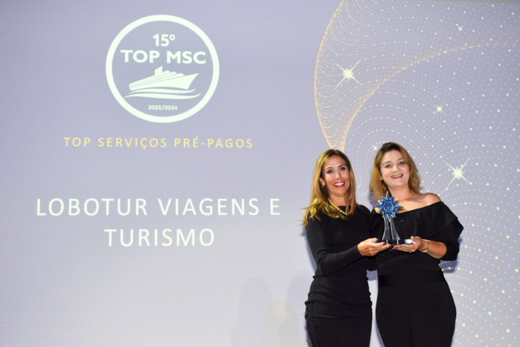 Premiado da empresa Lobotour Viagens e Turismo, na categoria TOP SERVIÇOS PRE-PAGOS