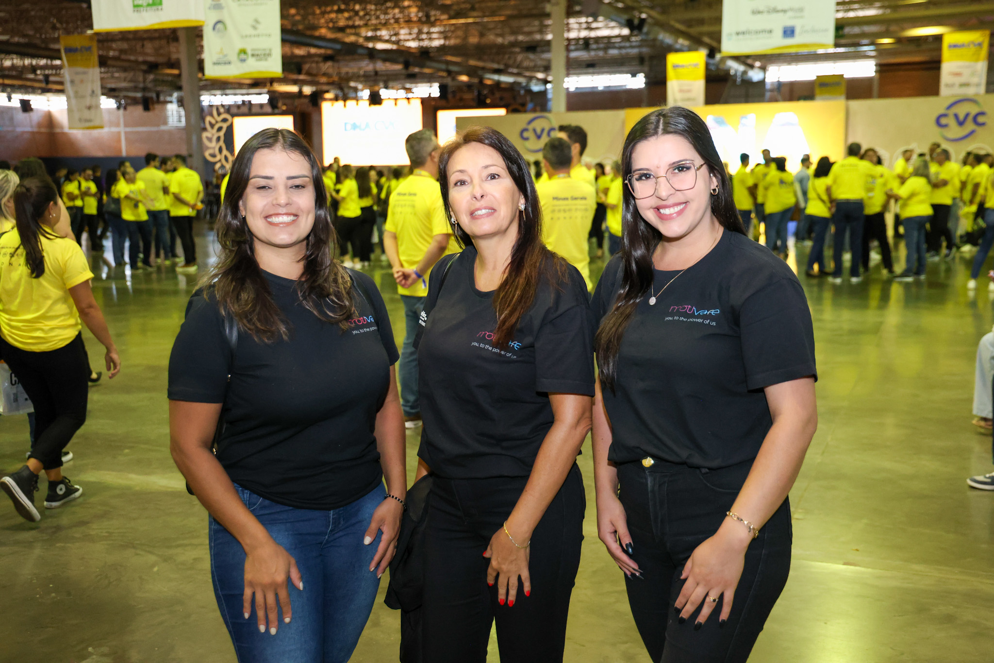 Simone Neris, Evelise Feijó e Keila Brito, da Motivare OnneTravel Simone Neris, Evelise Feijó e Keila Brito, da Motivare OnneTravel