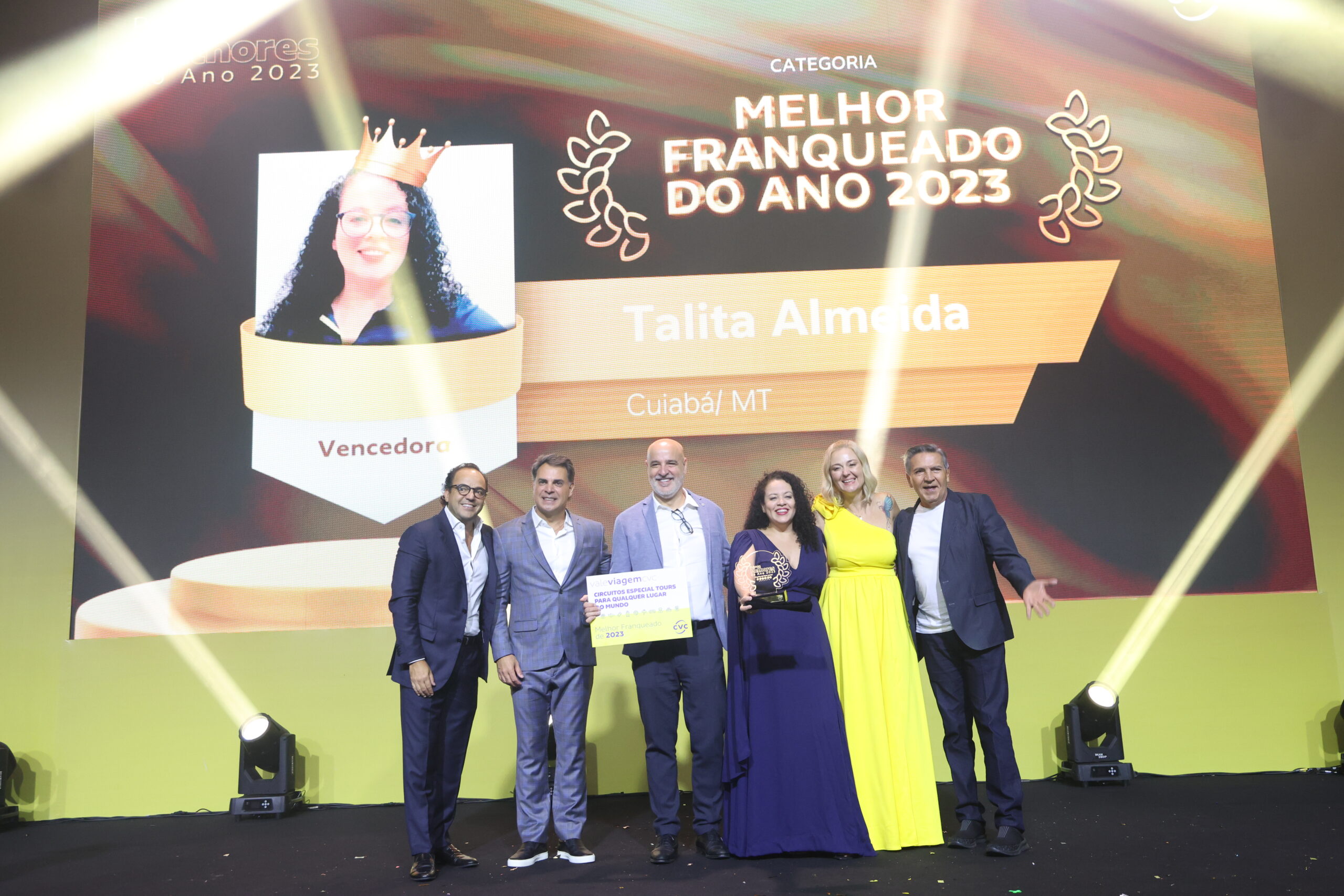 Talita Almeida, Melhor Franqueada da CVC em 2023 Talita Almeida, Melhor Franqueada da CVC em 2023