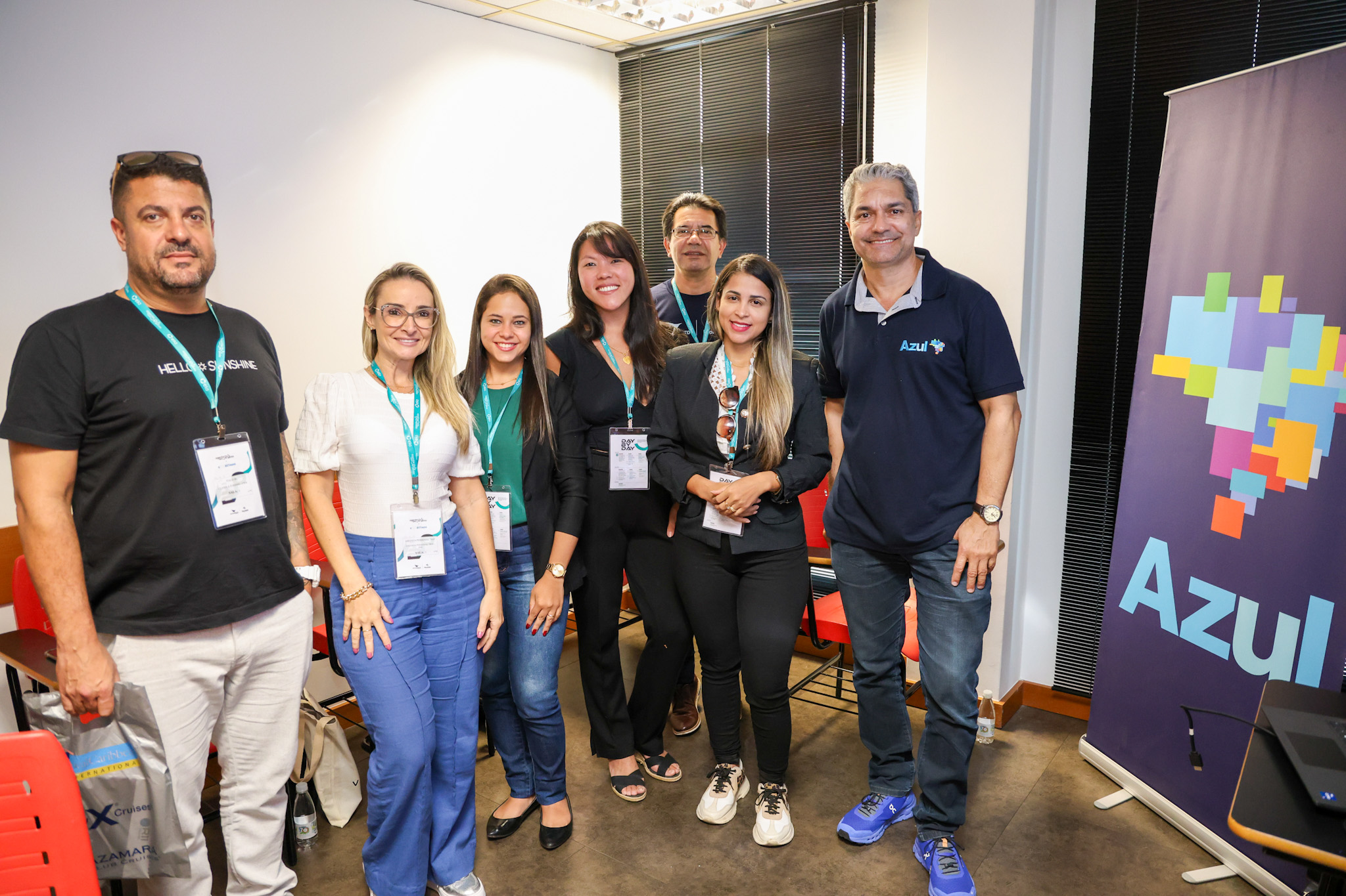 Valcir Teixeira, da Azul com agentes de viagens Valcir Teixeira, da Azul com agentes de viagens