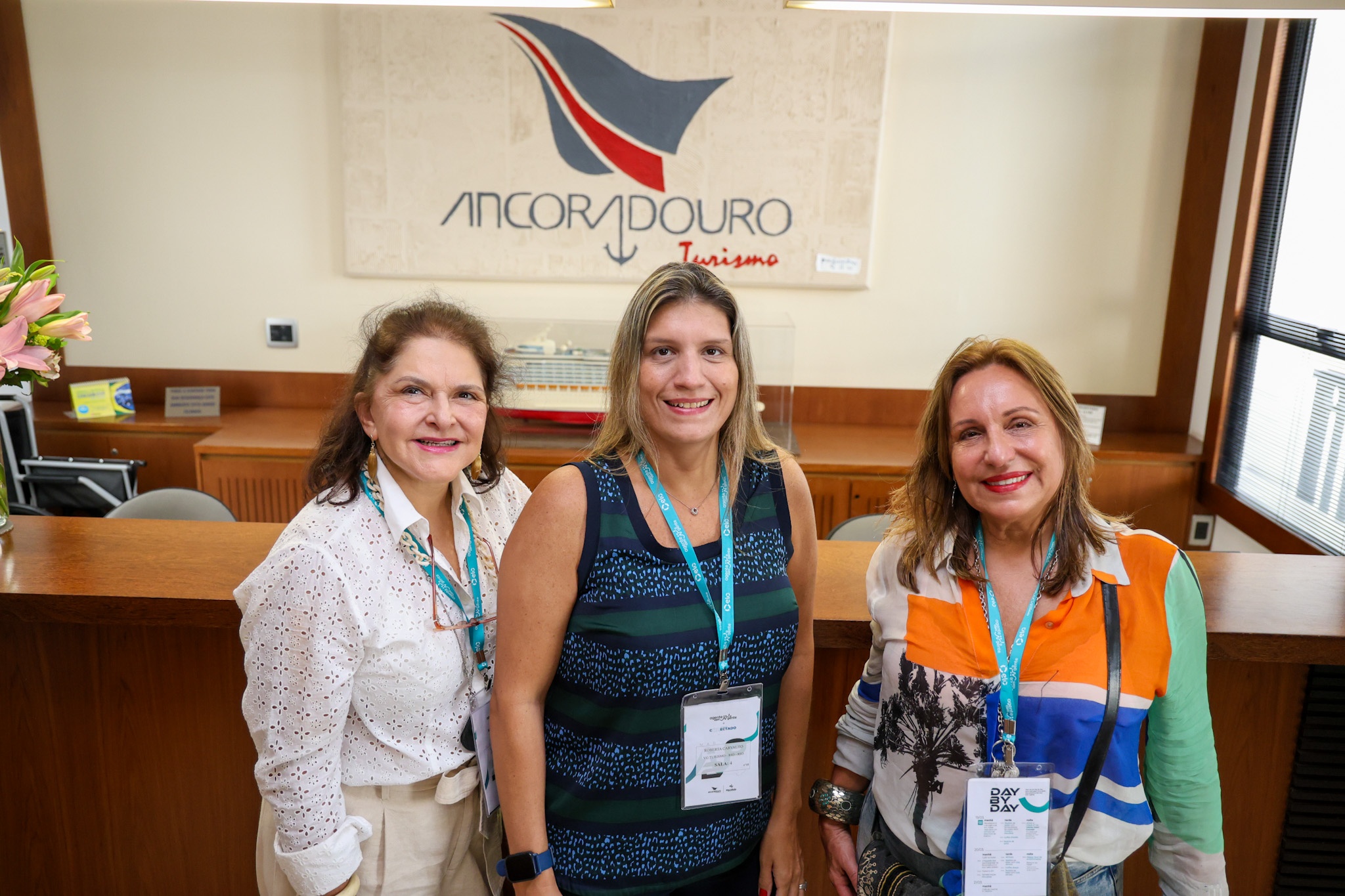Vanuza Costa, da Bestfriends, Roberta Carvalho, da VG Turismo, e Andrea Lo Bianco, da Andrea Lo Bianco Vanuza Costa, da Bestfriends, Roberta Carvalho, da VG Turismo, e Andrea Lo Bianco, da Andrea Lo Bianco