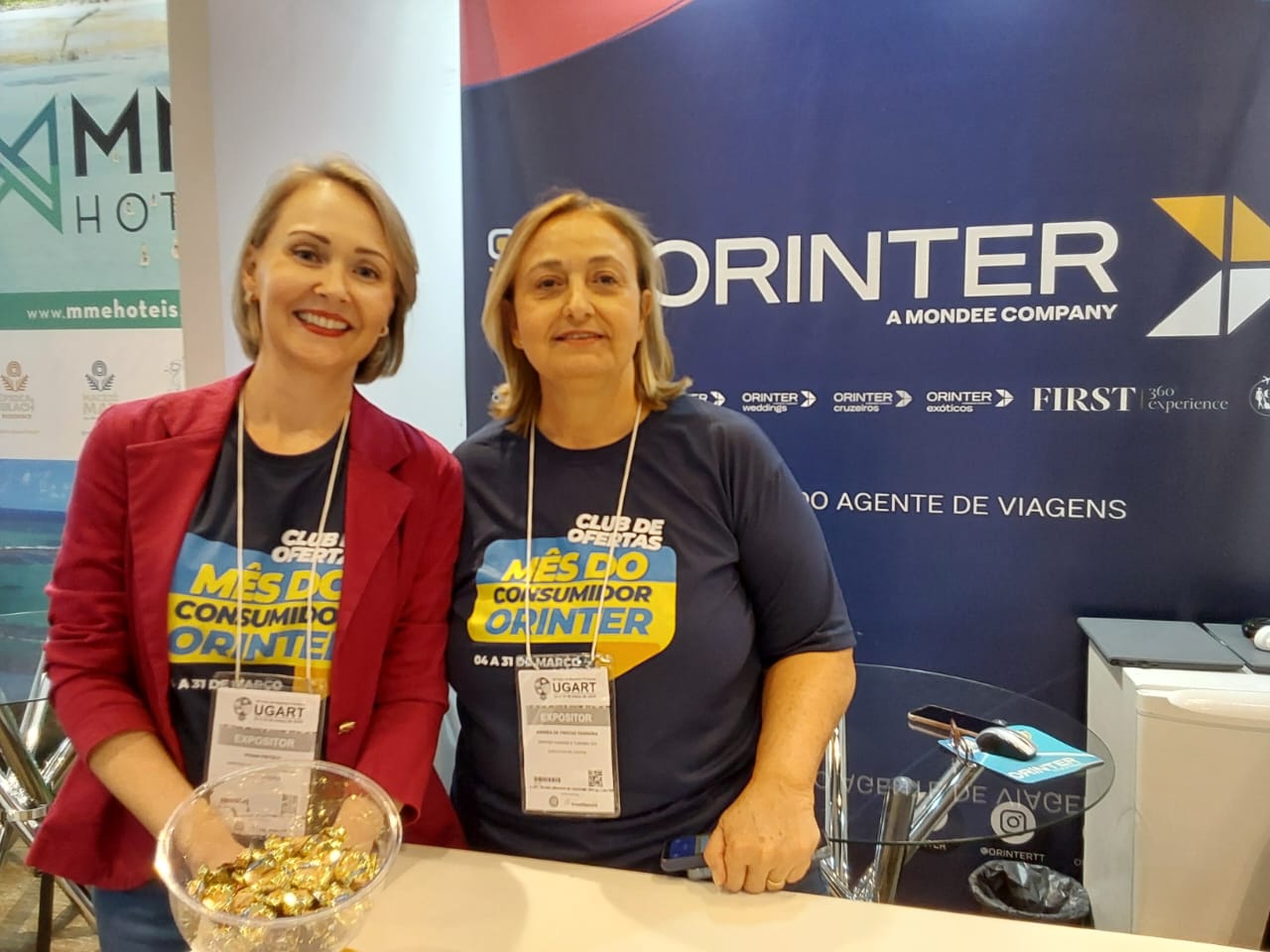 Vivian Frith e Andrea de Freitas da Orinter