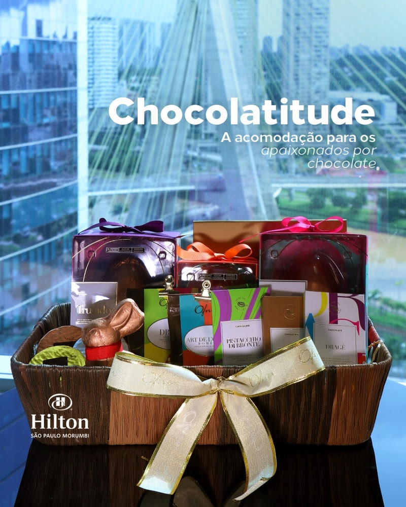 Hilton São Paulo Morumbi lança quarto "Chocolatitude" para a Páscoa Hilton São Paulo Morumbi lança quarto "Chocolatitude" para a Páscoa