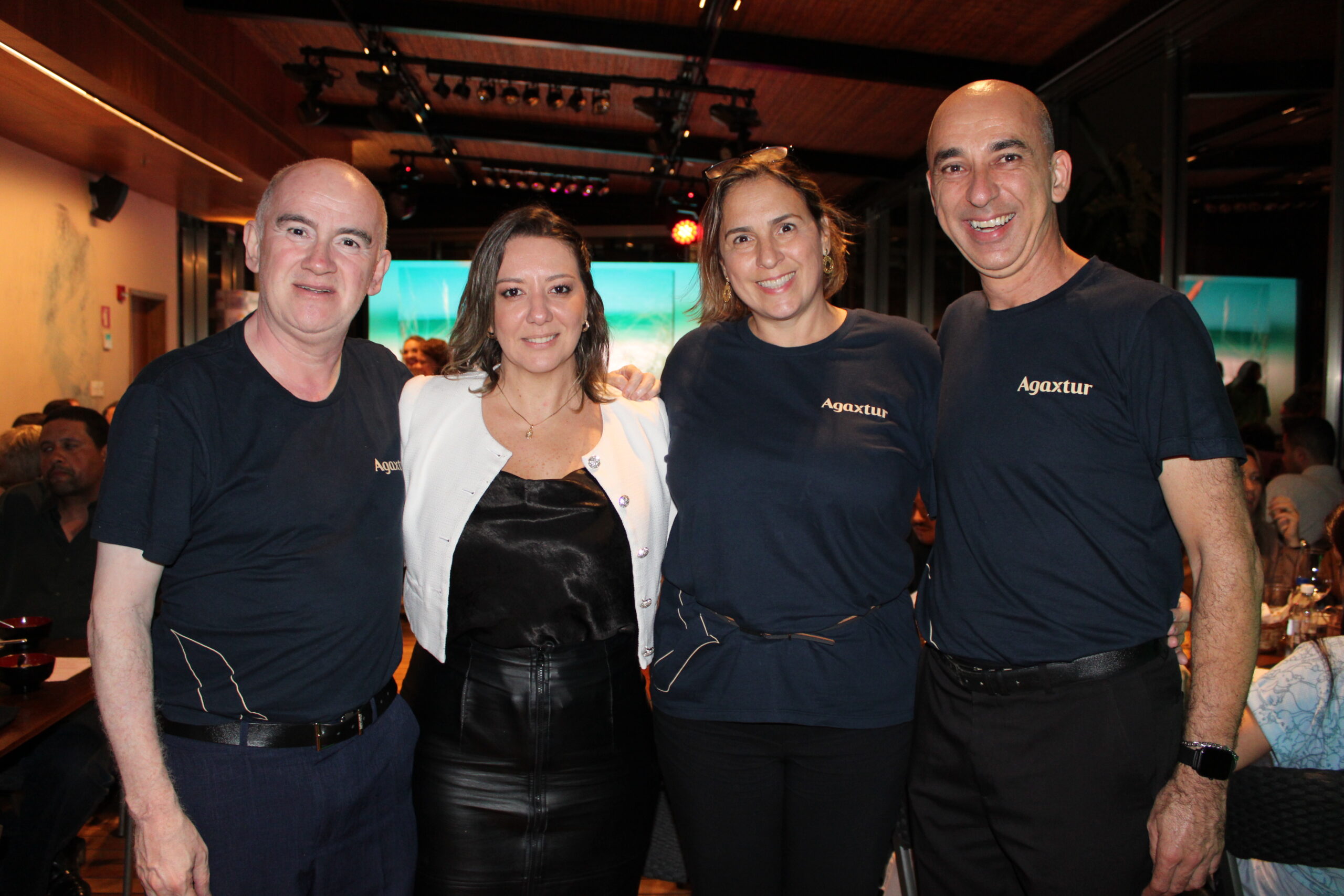 Airton Lira, Ana Paula, Carla Carnevali e Marcelo Rossi, da Agaxtur Airton Lira, Ana Paula, Carla Carnevali e Marcelo Rossi, da Agaxtur