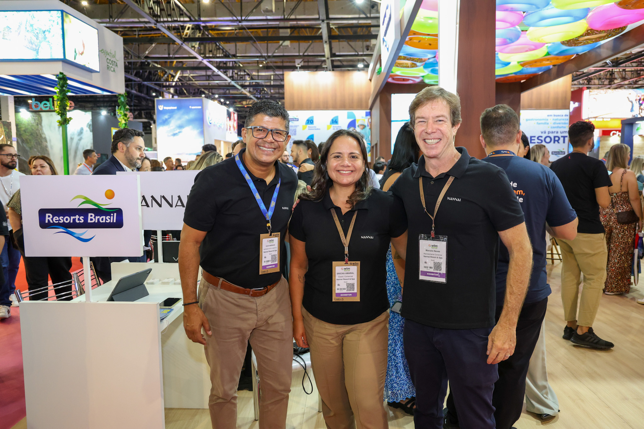 Alex Andrade, Ericka Amaral e Marcelo Neves, do Nannai Resort & Spa Alex Andrade, Ericka Amaral e Marcelo Neves, do Nannai Resort & Spa
