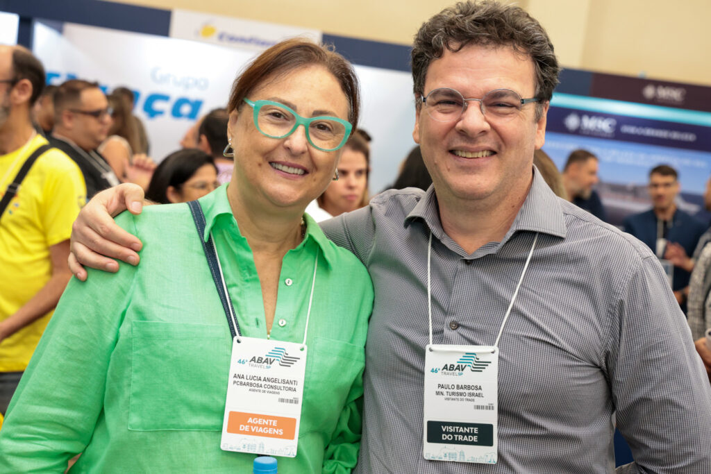 Ana Lúcia e Paulo Barbosa, do Ministério de Turismo de Israel