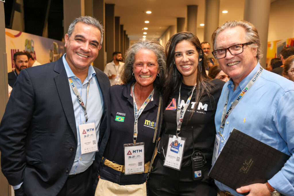 Breno Mesquita, da BBC Eventos, Mari Masgrau, do M&E, Adryllian Araújo e Mauricio Vianna, da Net Hospitality:The Fives