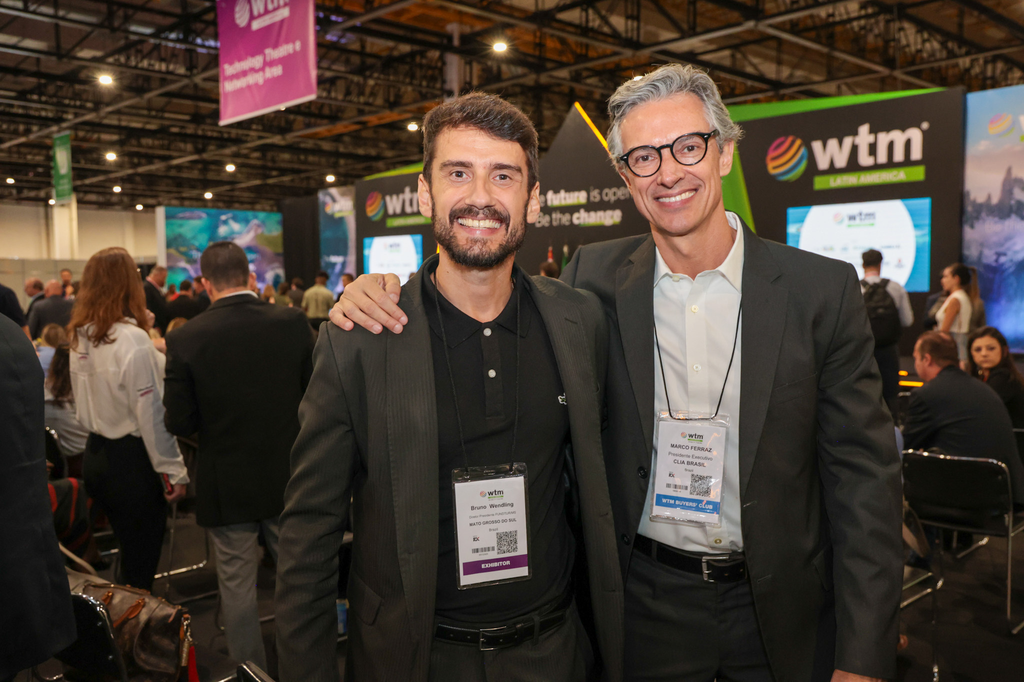 Bruno Wendling, da Fundtur, e Marco Ferraz, da Clia Brasil Bruno Wendling, da Fundtur, e Marco Ferraz, da Clia Brasil