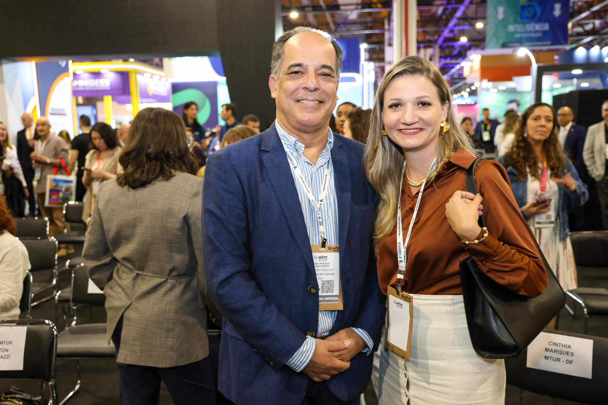Carlos Sobral e Cinthia Marques, do MTur Carlos Sobral e Cinthia Marques, do MTur