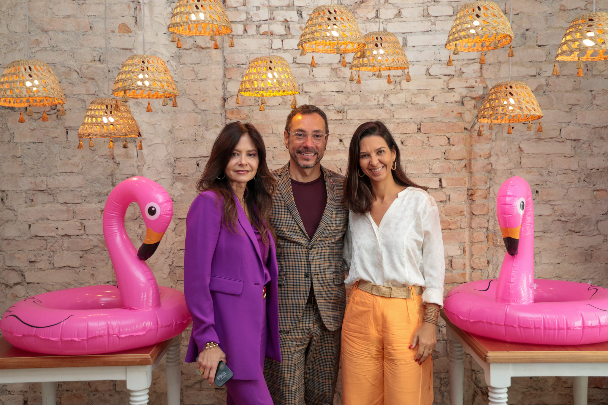 Carolyn Corrigan, Dan Rios, do Greater Miami Convention & Visitors Bureau e Tathiana Leal, da Imaginadora Carolyn Corrigan, Dan Rios, do Greater Miami Convention & Visitors Bureau e Tathiana Leal, da Imaginadora