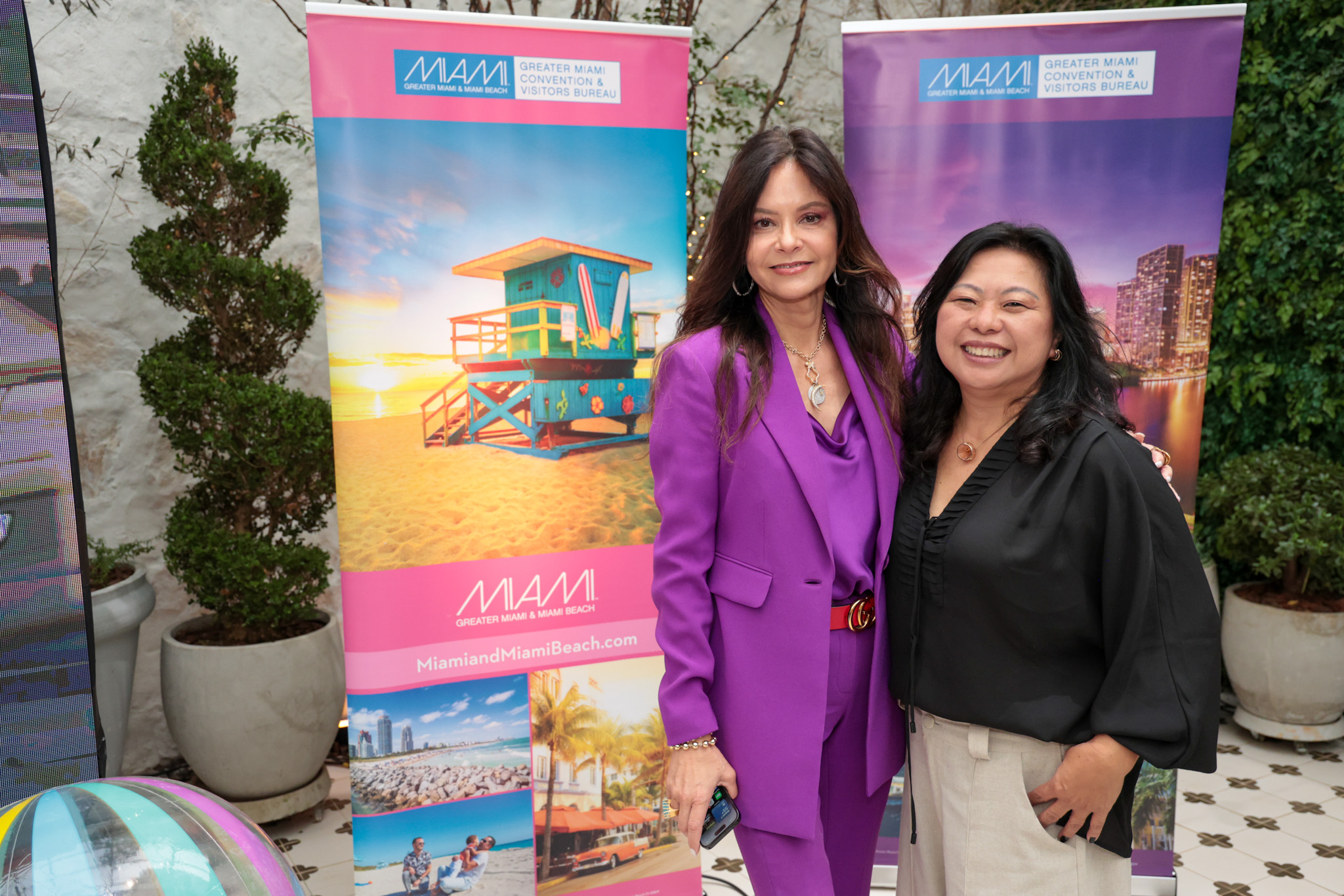 Carolyn Corrigan, diretora de Vendas da Indústria de Viagens para América Latina no GMCVB, e Lia Cruz, da imaginadora Carolyn Corrigan, diretora de Vendas da Indústria de Viagens para América Latina no GMCVB, e Lia Cruz, da imaginadora