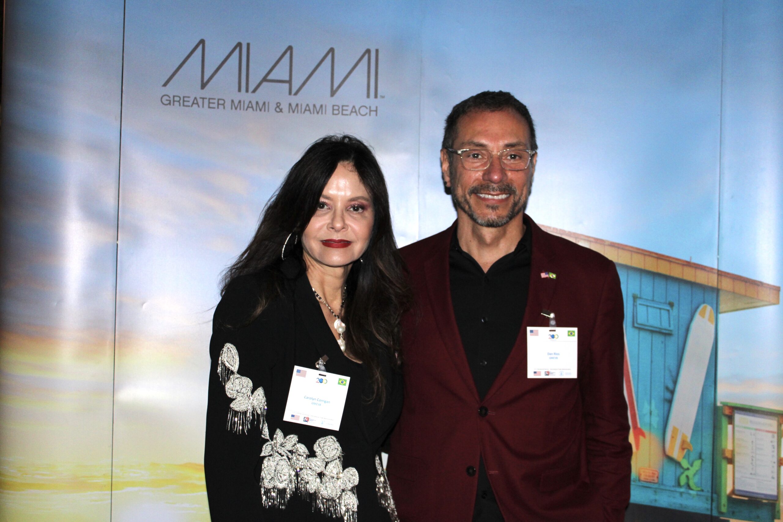 Carolyn Corrigan e Dan Rios, do Greater Miami CVB Carolyn Corrigan e Dan Rios, do Greater Miami CVB