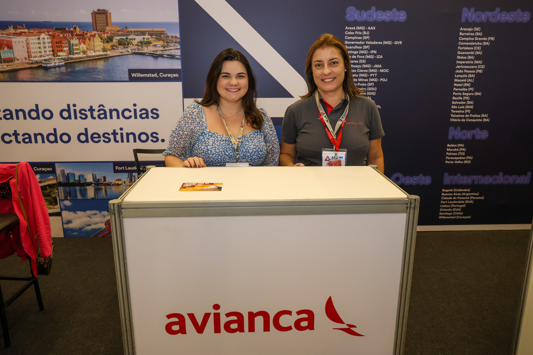 Catherine Maximino e Luciana Longo, da Avianca Catherine Maximino e Luciana Longo, da Avianca