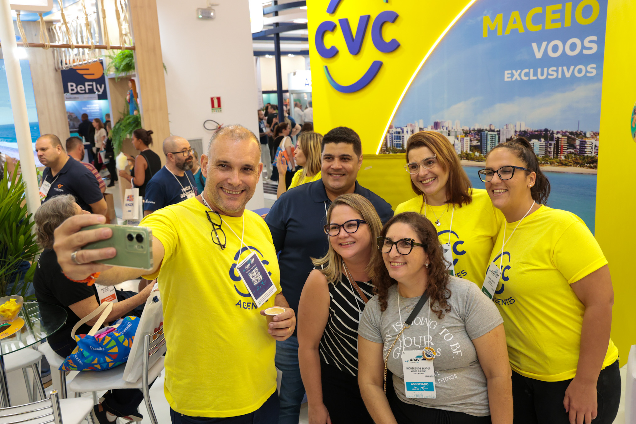 Colaboradores da CVC Corp e agentes de viagens Colaboradores da CVC Corp e agentes de viagens