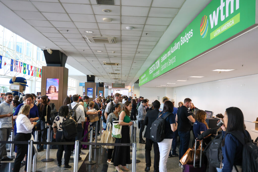 Credenciamento da WTM LA Credenciamento da WTM LA