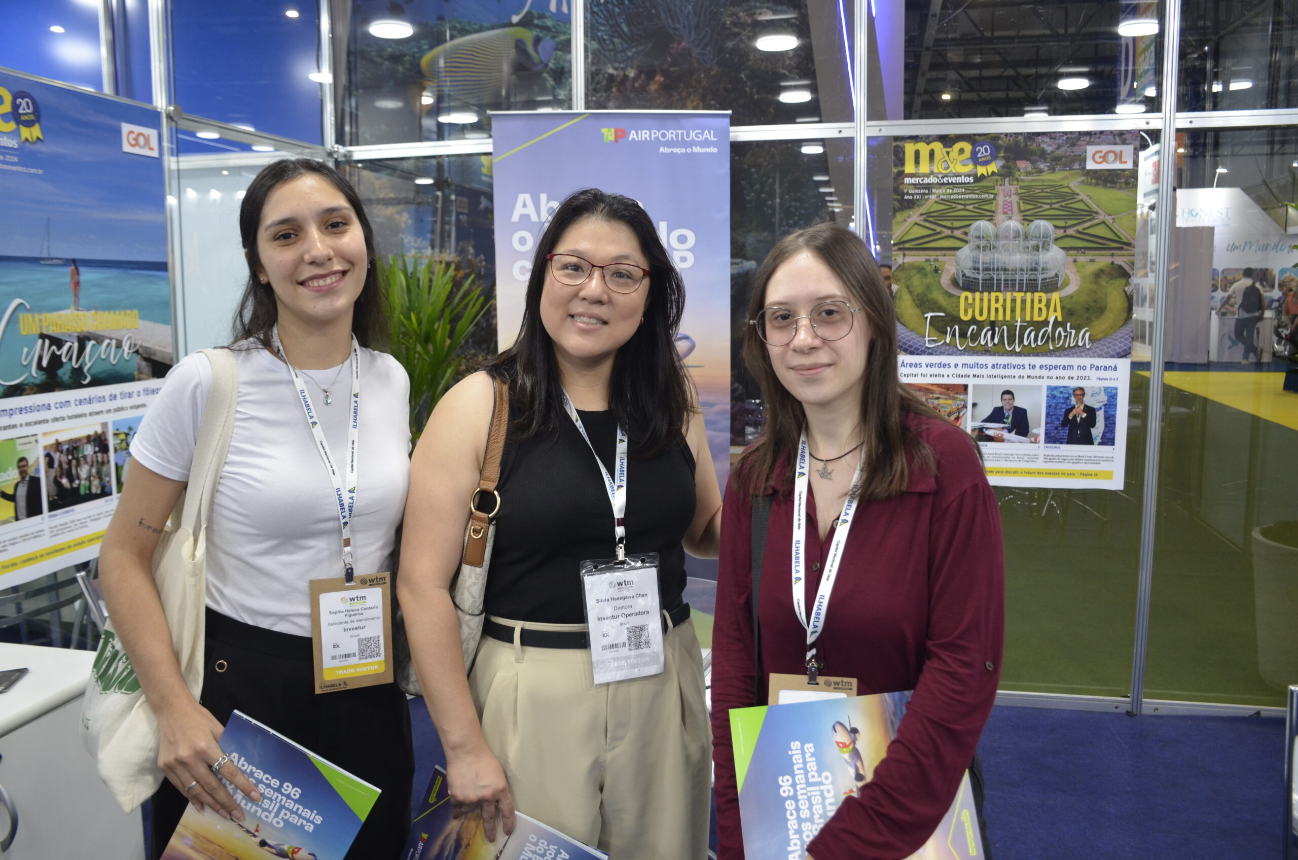 Sophia Figueroa, Silvia Chen e Evelyn Varollo, da Investur Sophia Figueroa, Silvia Chen e Evelyn Varollo, da Investur