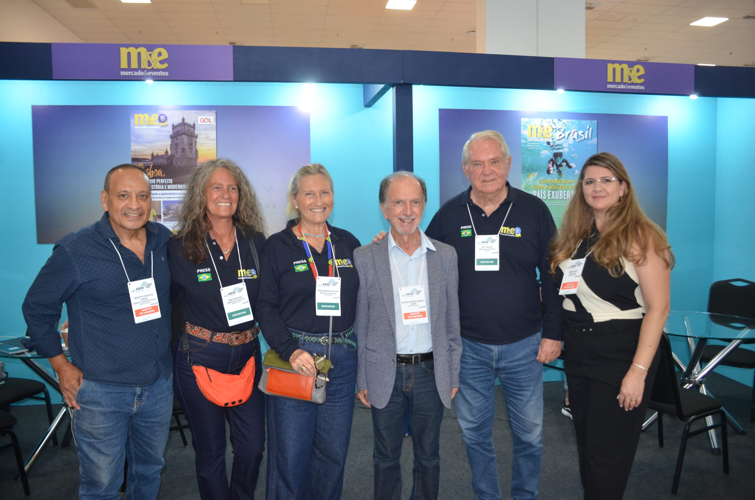 Mari Masgrau, Rosa Masgrau e Roy Taylor do M&E junto com Cezar Aveiro, Antonio Ignacio e Daise Souza, da Avirrp Mari Masgrau, Rosa Masgrau e Roy Taylor do M&E junto com Cezar Aveiro, Antonio Ignacio e Daise Souza, da Avirrp
