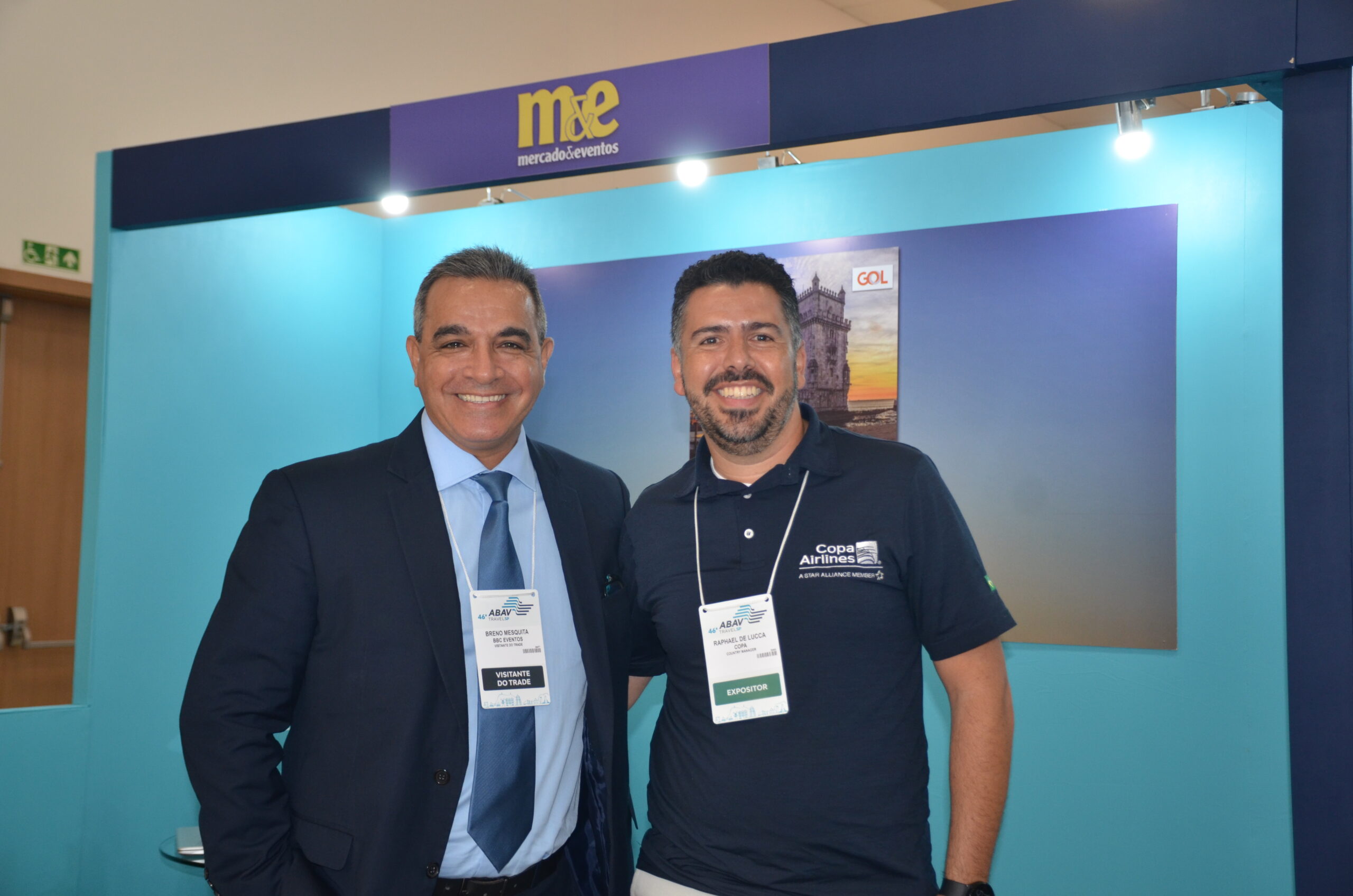 Breno Mesquita, da BBC Eventos e Raphael de Lucca, da Copa Airlines Breno Mesquita, da BBC Eventos e Raphael de Lucca, da Copa Airlines