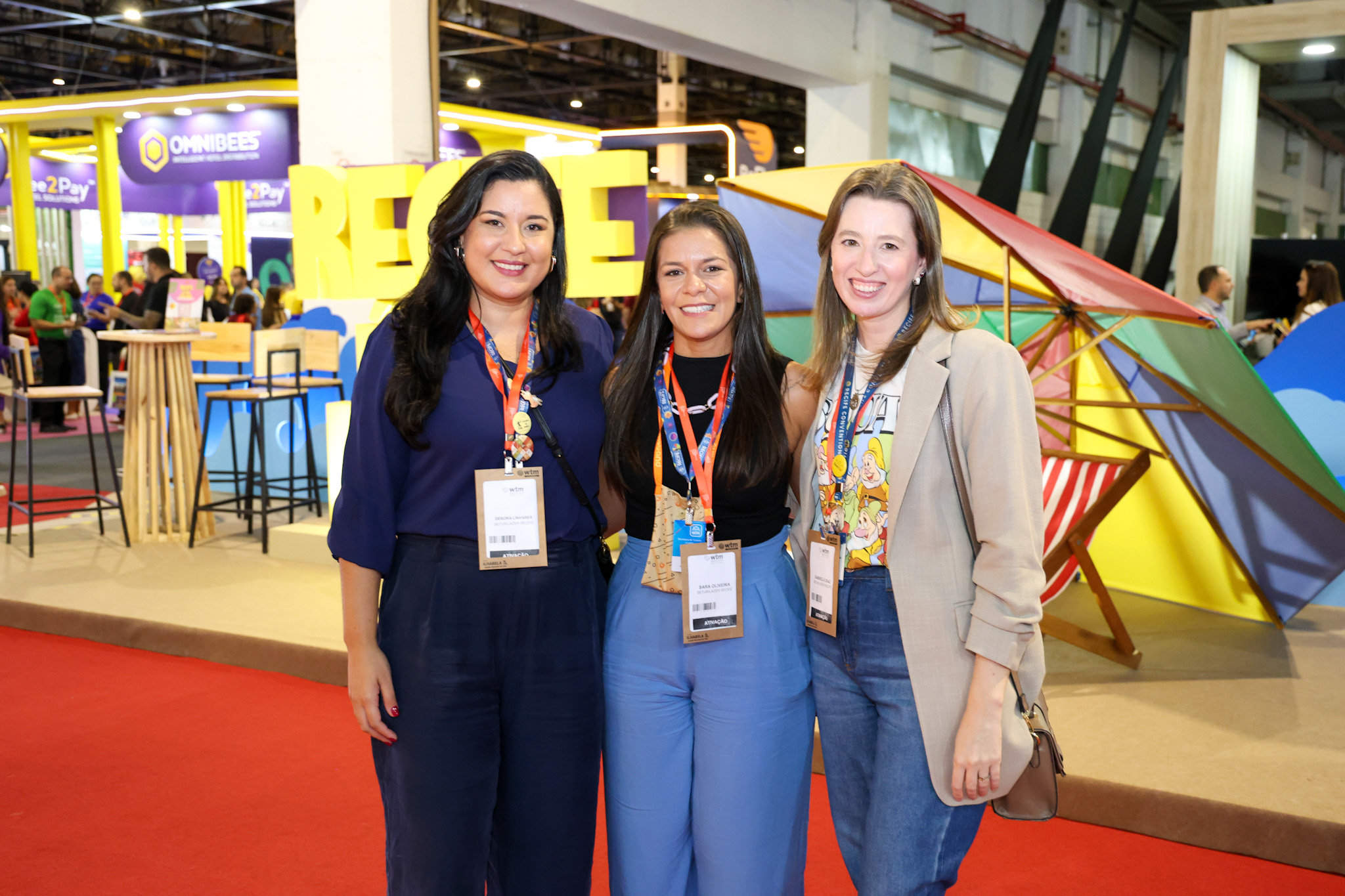 Débora Linhares, Sara Oliveira e Gabriela Diaz, Setur-Recife Débora Linhares, Sara Oliveira e Gabriela Diaz, Setur-Recife