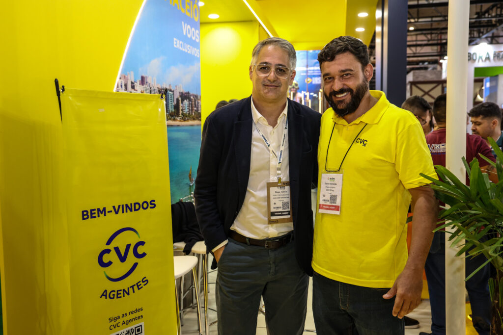 Diego Garcia, da CVC Argentina, e Daniel Almeida, da CVC Corp Diego Garcia, da CVC Argentina, e Daniel Almeida, da CVC Corp