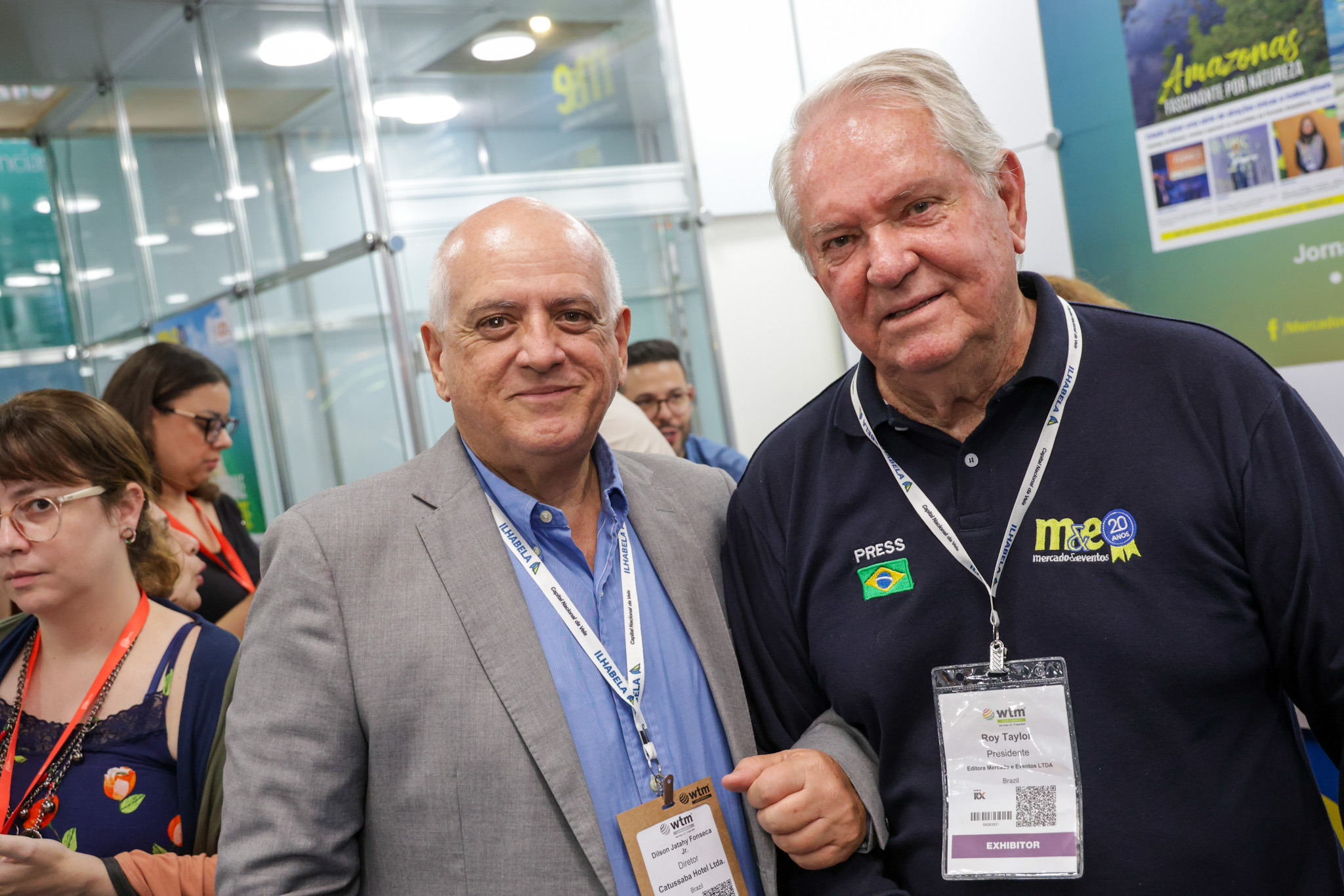 Dilson Jatay, do Catussaba Hotéis e Roy Taylor, do M&E Dilson Jatay, do Catussaba Hotéis e Roy Taylor, do M&E