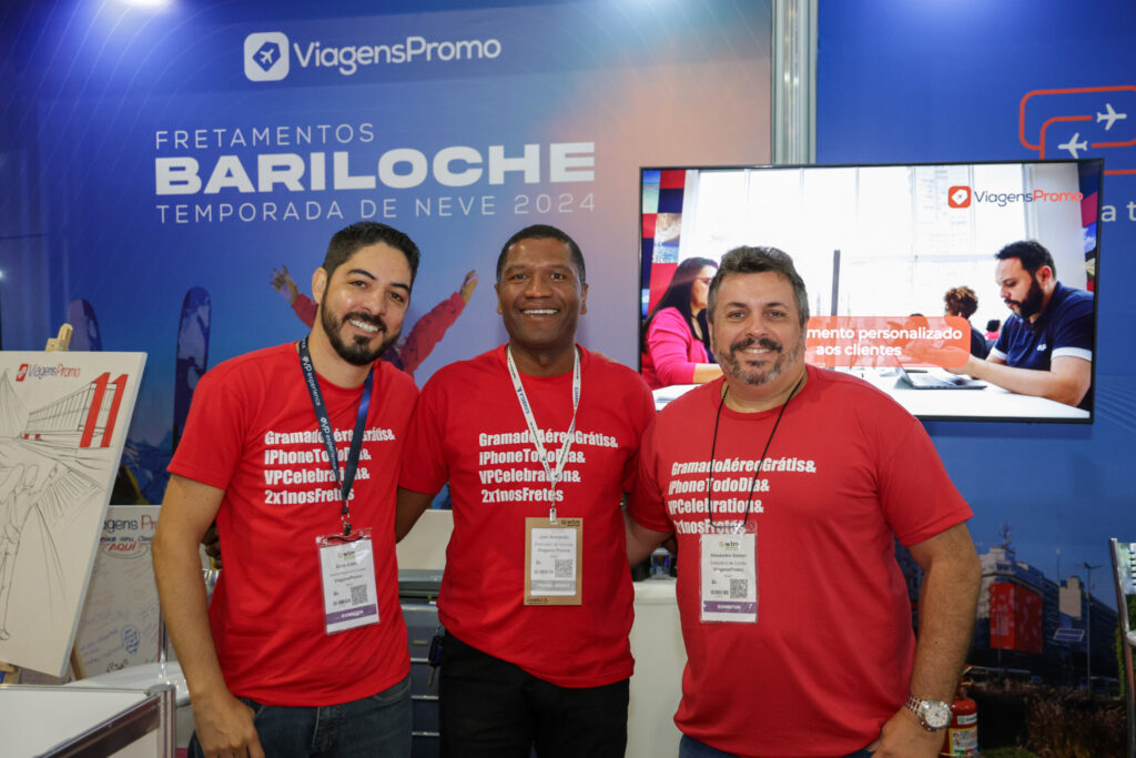 Elcio Cattin, Joel Armando e Alexandre Gomes, da ViagensPromo Elcio Cattin, Joel Armando e Alexandre Gomes, da ViagensPromo