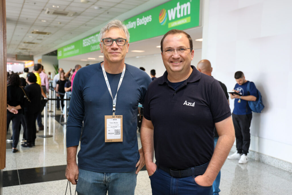 Fabio Marão, da Neotravel, e Anderson Serafim, da Azul