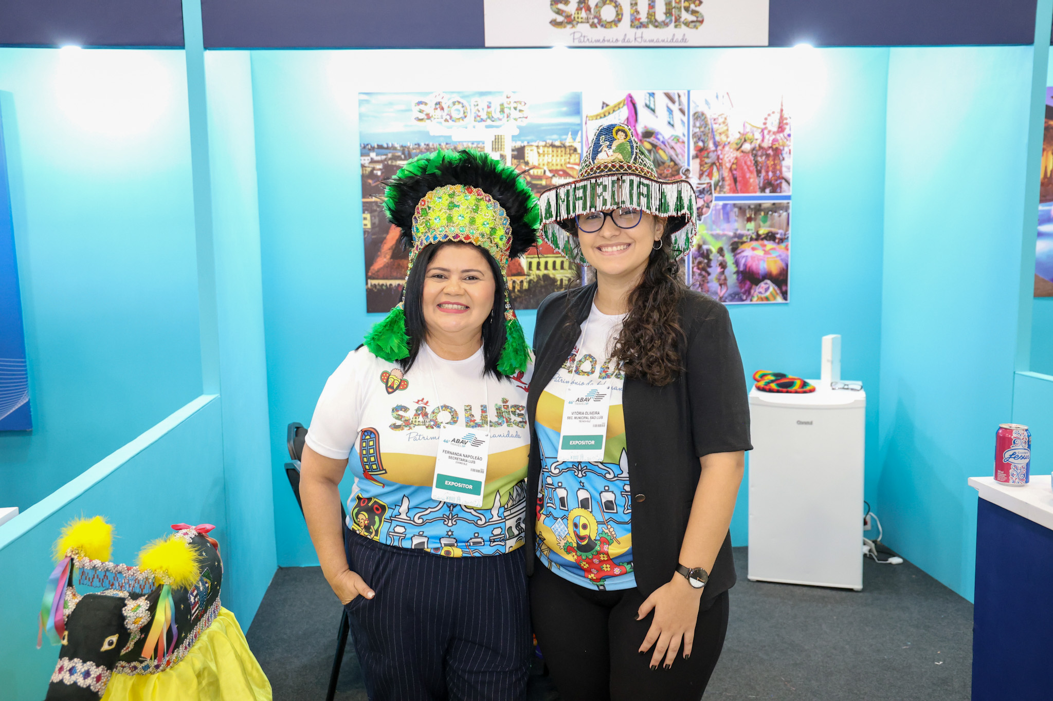 Fernanda Napoleão e Vitória Oliveira, da Setur São Luiz Fernanda Napoleão e Vitória Oliveira, da Setur São Luiz