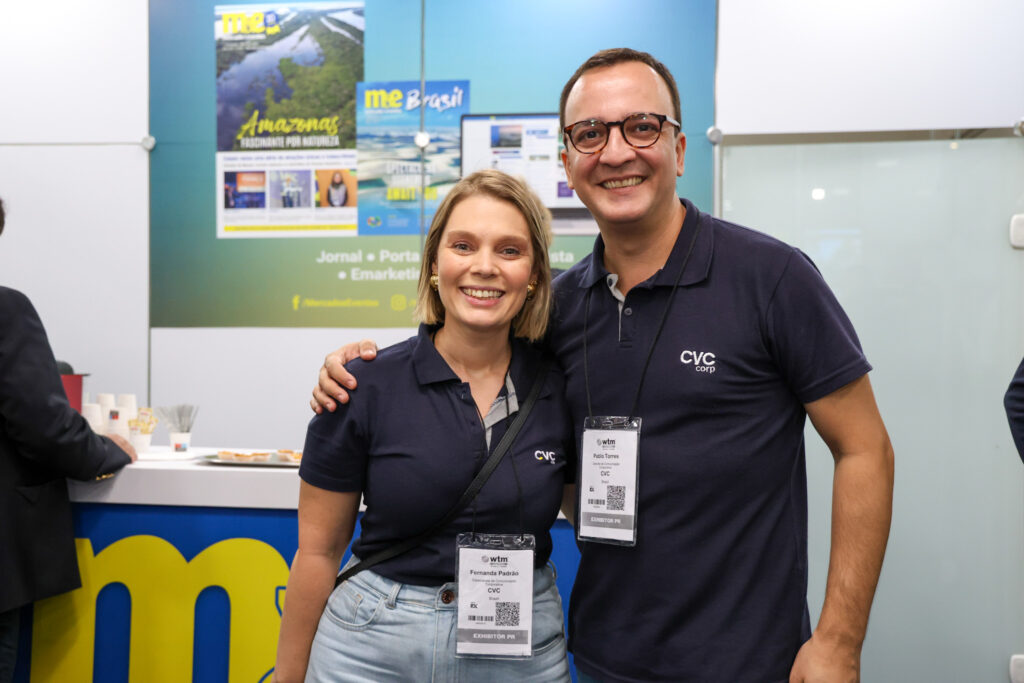 Fernanda Padrão e Pablo Torres, da CVC Corp