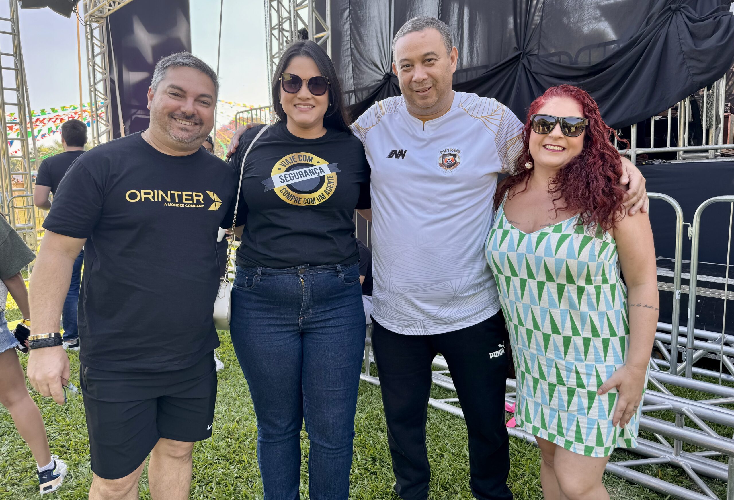 Jorge Netto, e Vanessa Garmes, da Orinter, Sagui, da Cativa, e Patrícia Pacheco, da Abreu