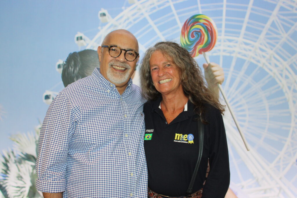 Jorge Rodrigues, da TBO, e Mari Masgrau, do M&E Jorge Rodrigues, da TBO, e Mari Masgrau, do M&E
