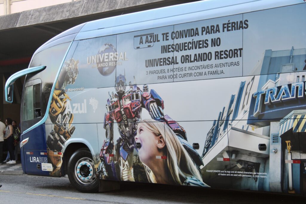 IMG 6982 Universal e Azul lançam ônibus temáticos para viagens entre Viracopos e São Paulo; veja fotos