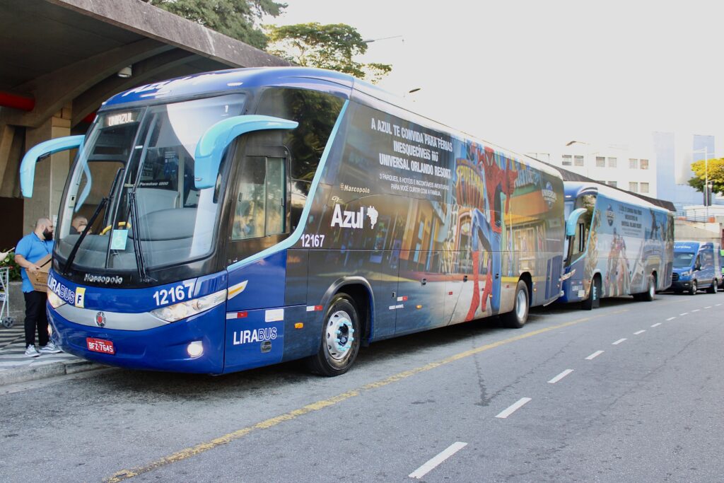 IMG 6988 Universal e Azul lançam ônibus temáticos para viagens entre Viracopos e São Paulo; veja fotos