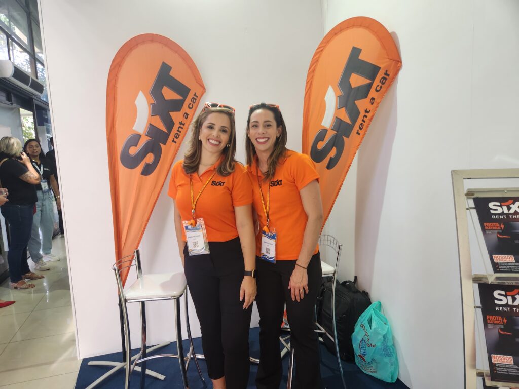 Jaqueline Chaves e Bárbara Carrer, da locadora Sixt