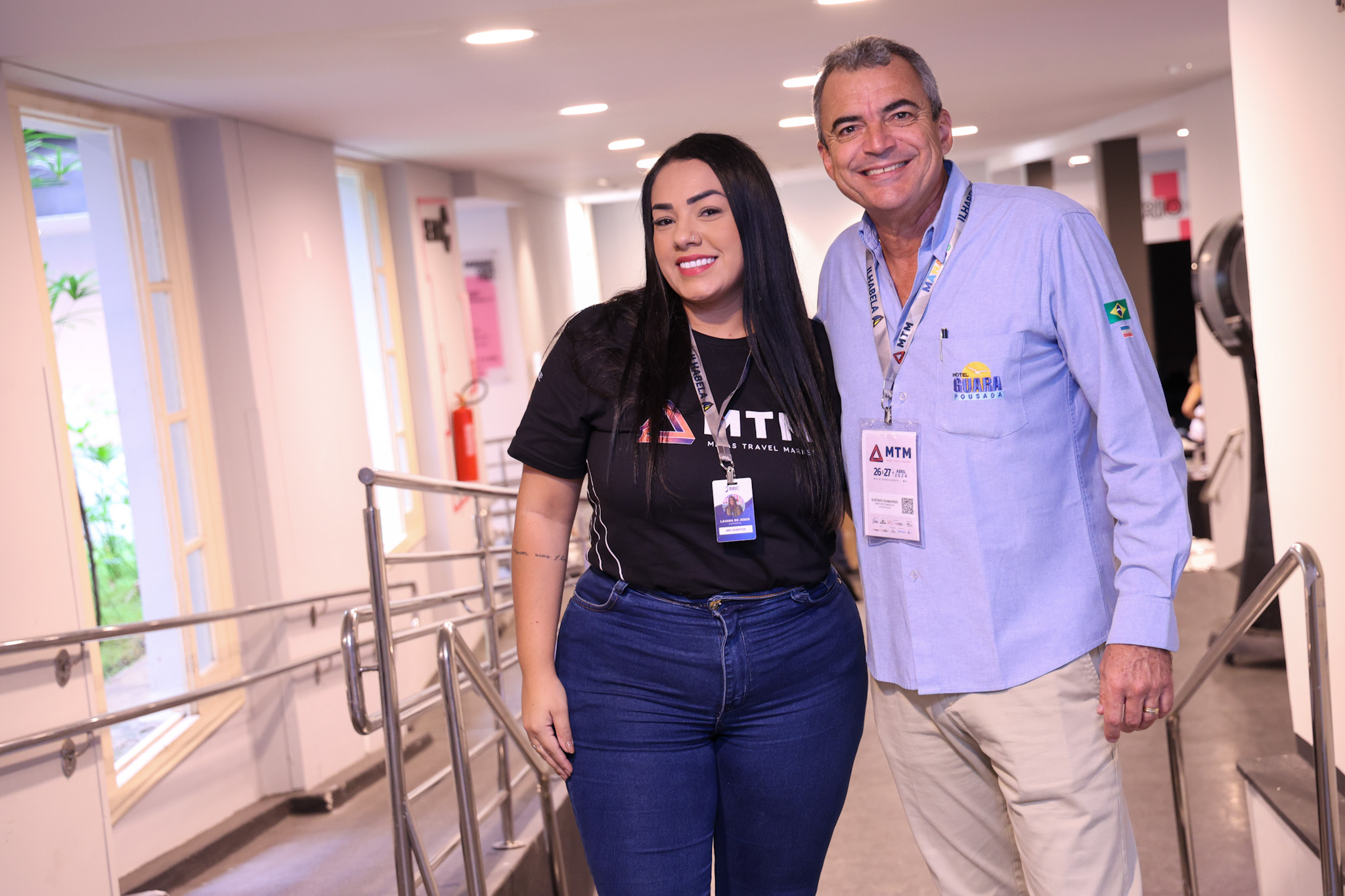 Laiana de Jesus e Gustavo Guimarães, do Hotel Guara Laiana de Jesus e Gustavo Guimarães, do Hotel Guara