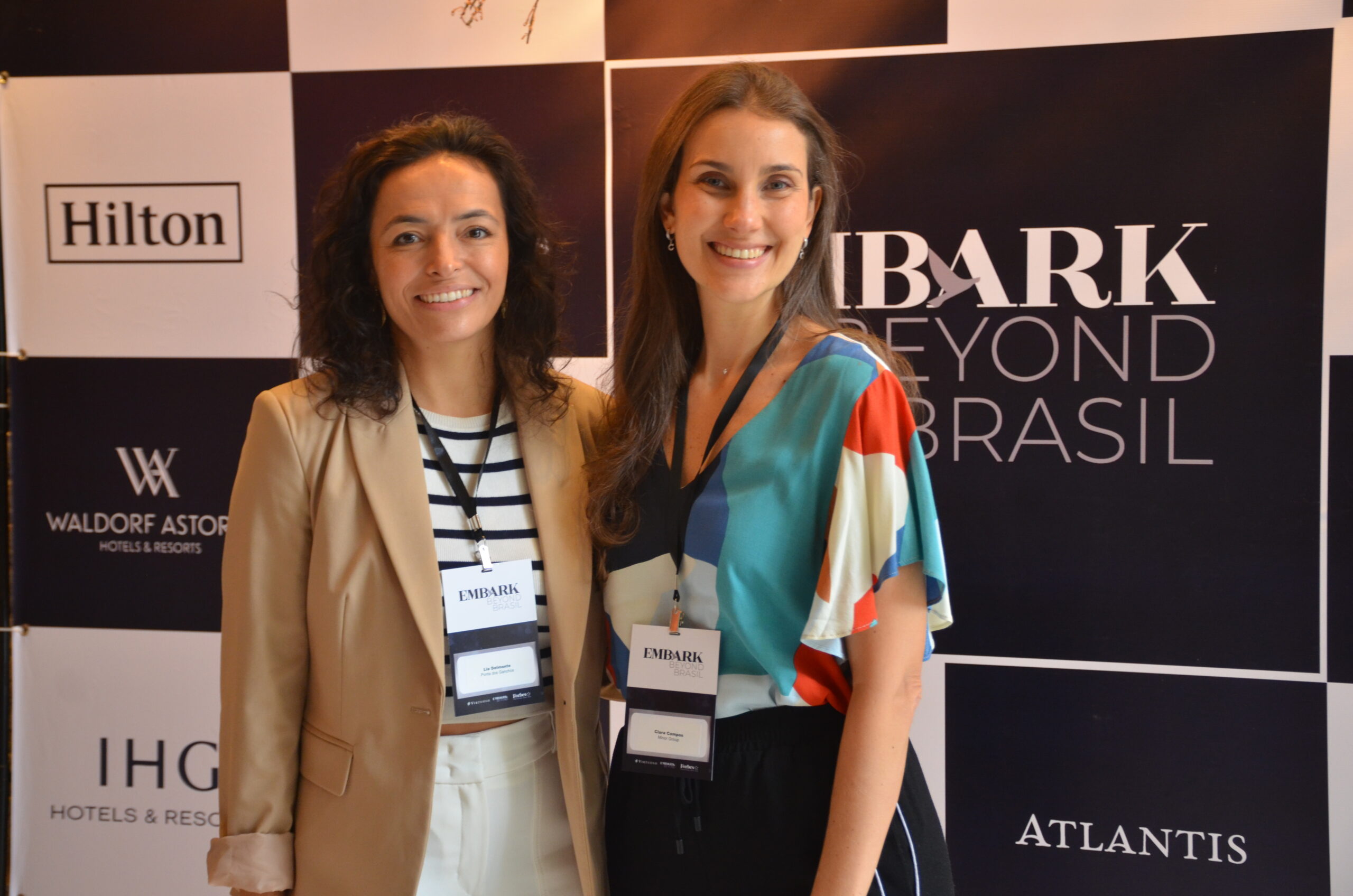 Lia Delmonte, do hotel Ponta dos Ganchos e Clara Campos, do Minor Group Lia Delmonte, do hotel Ponta dos Ganchos e Clara Campos, do Minor Group