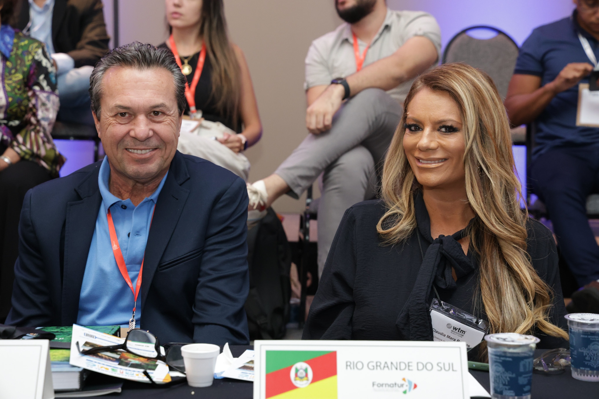 Marcio Nunes, secretário de Turismo do estado do Paraná, e Claudia Mara Borges, da Setur-RS Marcio Nunes, secretário de Turismo do estado do Paraná, e Claudia Mara Borges, da Setur-RS
