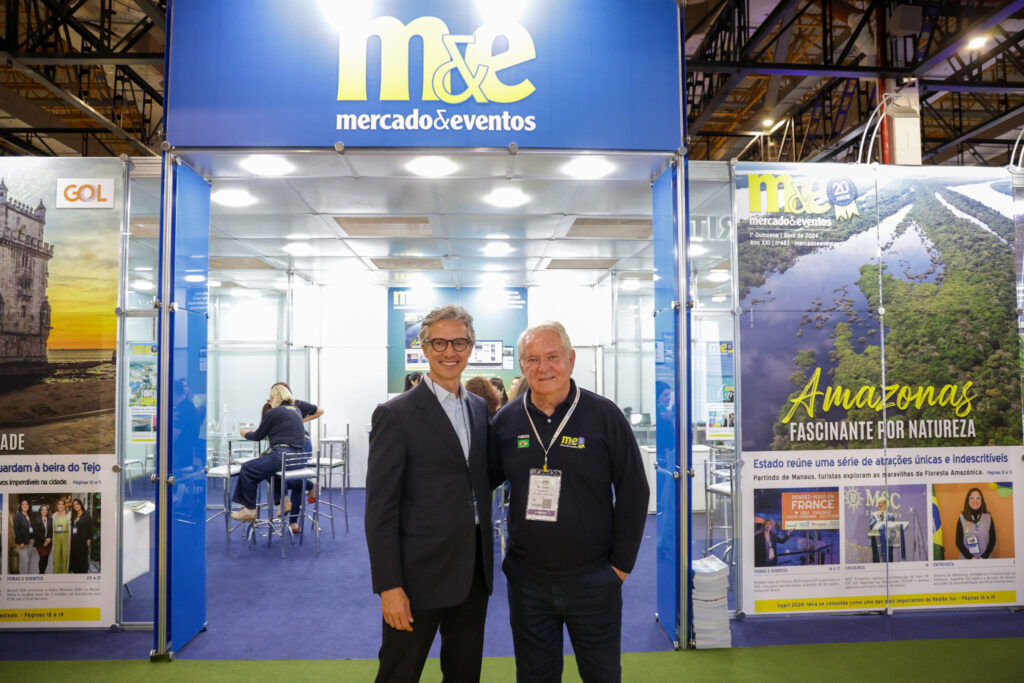 Marco Ferraz, da Clia Brasil e Roy Taylor, do M&E
